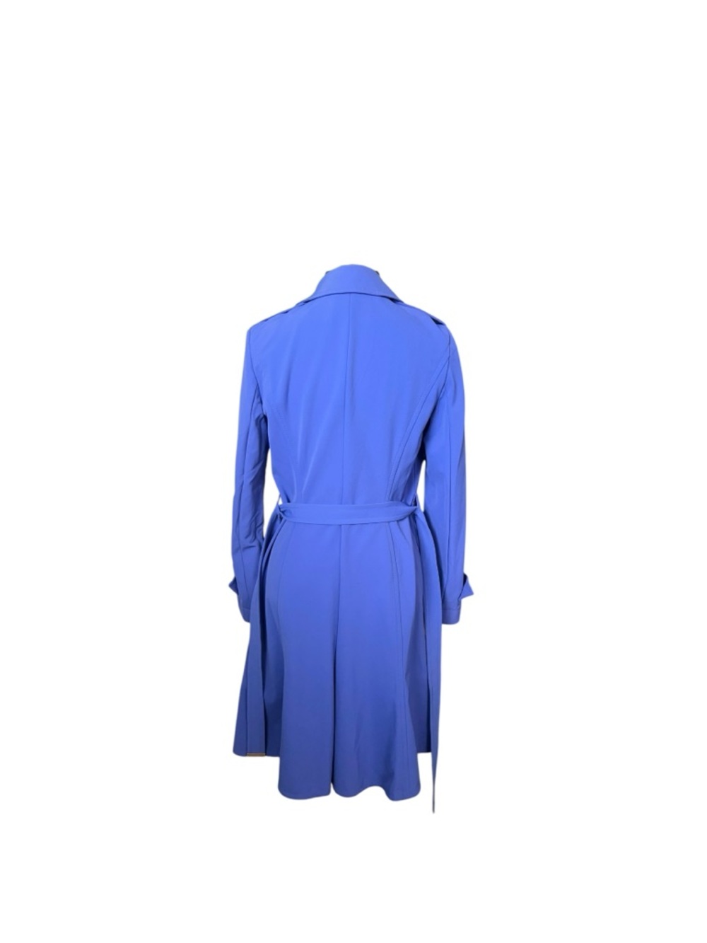 🎉𝐇𝐎𝐒𝐓 𝐏𝐈𝐂𝐊🎉𝐄𝐒𝐂𝐀𝐃𝐀 Periwinkle Belted Trench Coat Luxe Stretch - Picture 2 of 12
